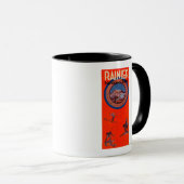 Mount Rainier Advertising Poster Tasse (VorderseiteRechts)