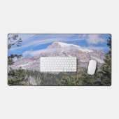 Mount Rainier and Clouds Landscape Schreibtischunterlage (Tastatur & Maus)