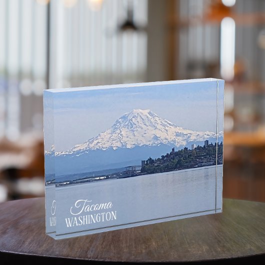 Mount Rainier and Puget Sound, Tacoma, Washington Fotoblock