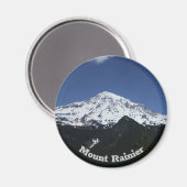 Mount Rainier Circle Foto Magnet (Vorderseite/Rückseite)