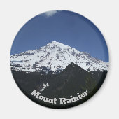 Mount Rainier Circle Foto Magnet (Vorne)