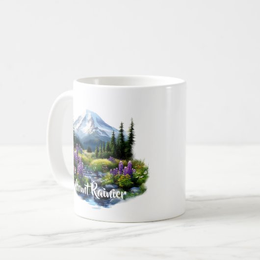 Mount Rainier Coffee Tasse (Vorderseite Links)