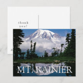 Mount Rainier | Danke Postkarte (Vorne/Hinten)