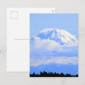 Mount Rainier Feiertagspostkarte (Vorne/Hinten)