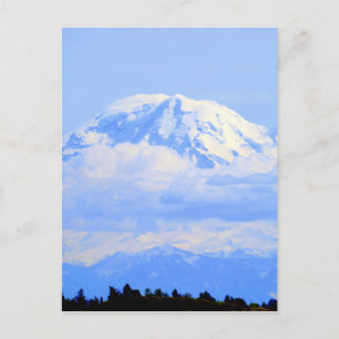Mount Rainier Feiertagspostkarte