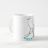 Mount Rainier Fliegenschnäpper Nationalpark Vogel Kaffeetasse (Vorderseite Links)