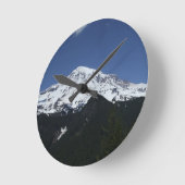 Mount Rainier Foto Runde Wanduhr (Winkel)