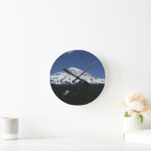 Mount Rainier Foto Runde Wanduhr (Zuhause)
