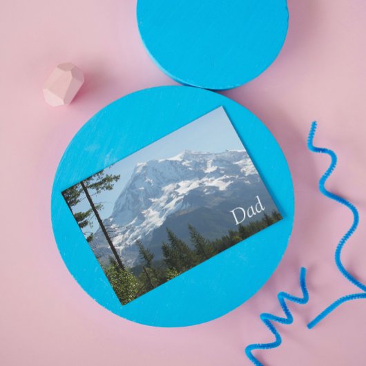 Mount Rainier Foto Vatertagskarte Karte