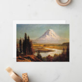 Mount Rainier Gemälde von Albert Bierstadt Mitteilungskarte (Vorderseite/Rückseite Beispiel)