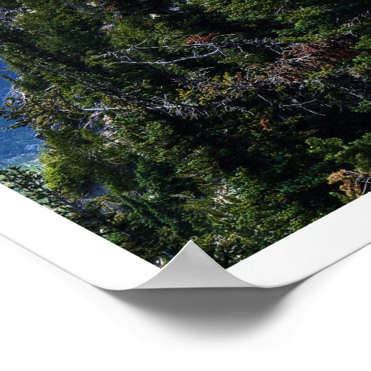 Mount Rainier Geometric Poster (Ecke)