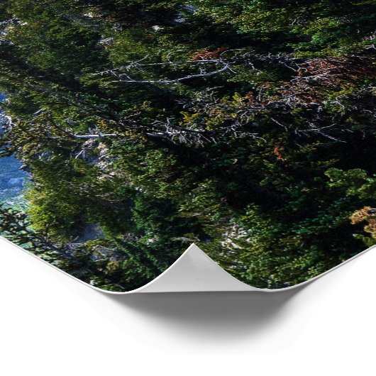 Mount Rainier Geometric Poster (Ecke)