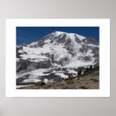 Mount Rainier Glacier Vista Fotografische Landscha Poster (Vorne)