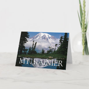 Mount Rainier Happy Birthday Karte