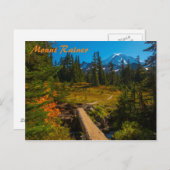 Mount Rainier Herbst Postkarte (Vorne/Hinten)