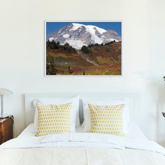 Mount Rainier Herbstfarbe Fotodruck