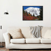 Mount Rainier Herbstfarben Foto Glossy Poster