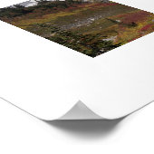 Mount Rainier Herbstfarbenlandschaft Poster (Ecke)