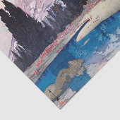 Mount Rainier, Hiroshi Yoshida, Holzschnitt Seidenpapier (Ausschnitt)