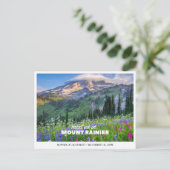 Mount Rainier Hochzeitswochenende - Save the Date Postkarte (Stehend Vorderseite)