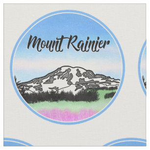 Mount Rainier Jackson Hole Stoff