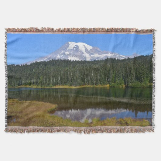 Mount Rainier Lake Reflection Landschaft Decke (Vorderseite)