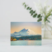 Mount Rainier Lake Washington Jeder Anlass Blank Postkarte (Stehend Vorderseite)