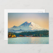 Mount Rainier Lake Washington Jeder Anlass Blank Postkarte (Vorne/Hinten)
