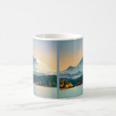 Mount Rainier Lake Washington Pacific Nordwest Kaffeetasse (Mittel)