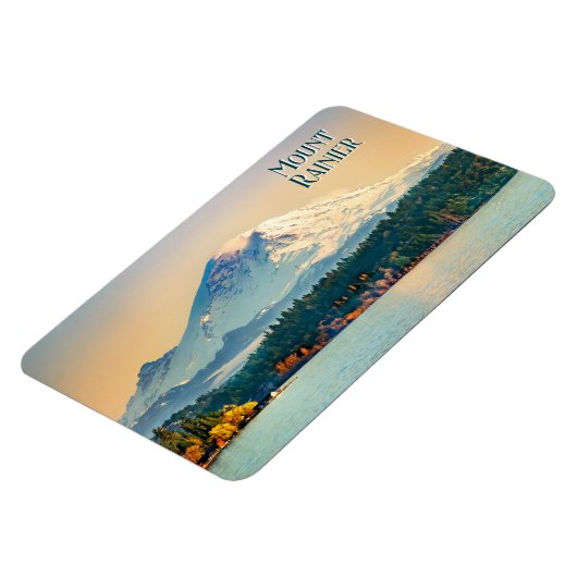 Mount Rainier Lake Washington Pacific Nordwest Magnet (Linke Seite)