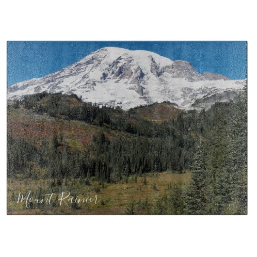 Mount Rainier Landschaftlich Valley Landschaft Schneidebrett (Vorderseite)