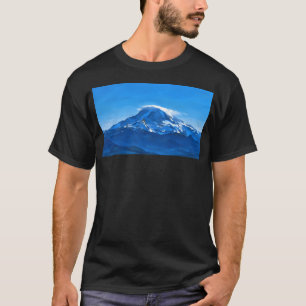 Mount Rainier mit linsenförmiger Wolke (Impression T-Shirt