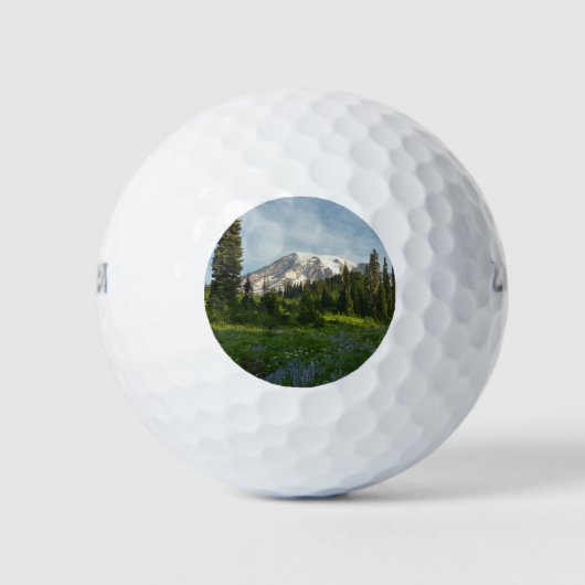 Mount Rainier Morgenlicht Golfball (Vorderseite)