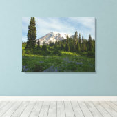 Mount Rainier Morgenlicht Leinwanddruck (Insitu (Holzboden))