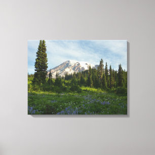Mount Rainier Morgenlicht Leinwanddruck
