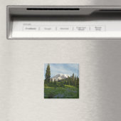 Mount Rainier Morgenlicht Magnet (In Situ (Geschirrspüler))