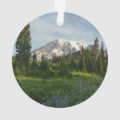 Mount Rainier Morgenlicht Ornament (Rückseite)