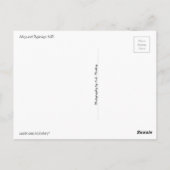 Mount Rainier N.P. mit Text Postkarte (Rückseite)