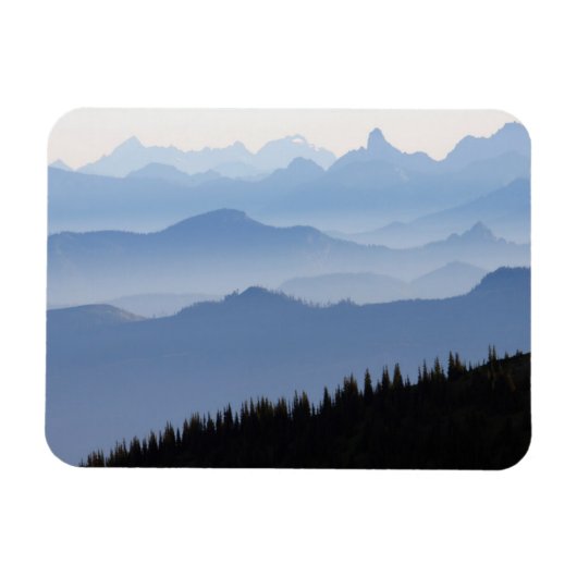 Mount Rainier National Park Cascade Mountains Magnet (Horizontal)