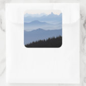 Mount Rainier National Park Cascade Mountains Quadratischer Aufkleber (Tasche)