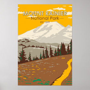 Mount Rainier National Park Cowlitz Divide  Poster