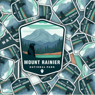 Mount Rainier National Park Die-Cut Sticker