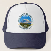 Mount Rainier National Park Hat – Washington Truckerkappe (Vorderseite)