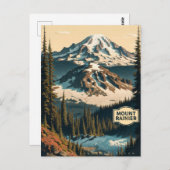 Mount Rainier National Park in Washington Postkarte (Vorne/Hinten)