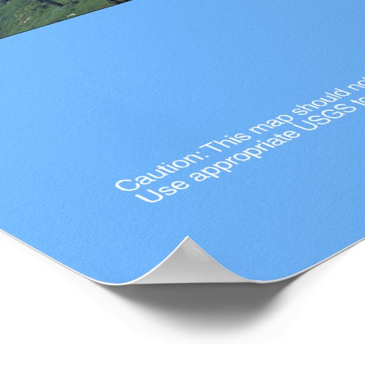 Mount Rainier National Park Map Poster (Ecke)