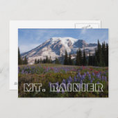 Mount Rainier National Park, Mount Rainier 3 Postkarte (Vorne/Hinten)