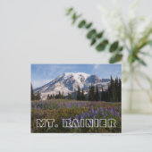 Mount Rainier National Park, Mount Rainier 3 Postkarte (Stehend Vorderseite)