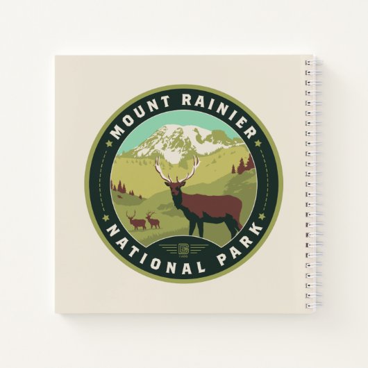 Mount Rainier National Park Notizblock (Rückseite)