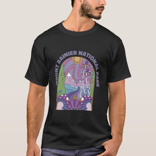 Mount Rainier National Park T-Shirt (Vorderseite)