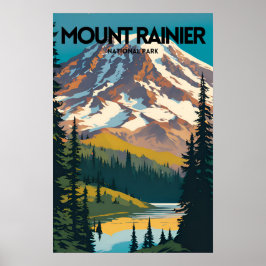 Mount Rainier National Park Traditionelle Reisen P Poster
